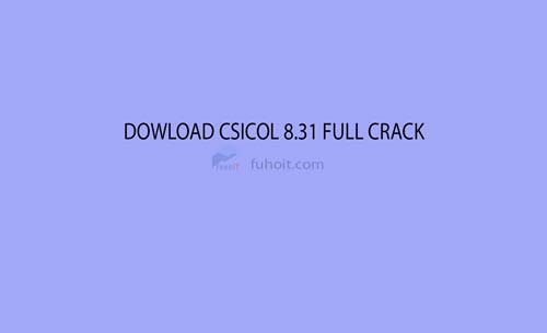 download csicol 8.31 full crack