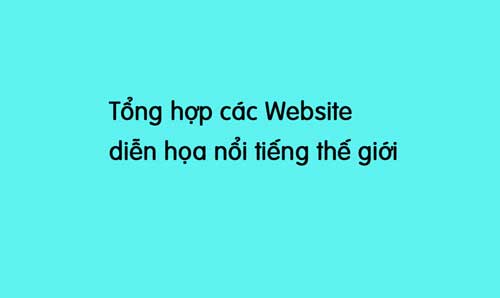 tổng hợp website diễn họa nổi tiếng